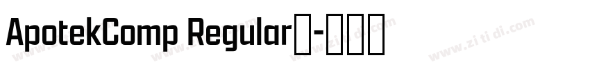 ApotekComp Regular◆字体转换